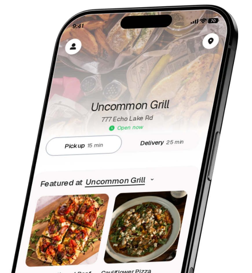 Uncommon Grill app preview