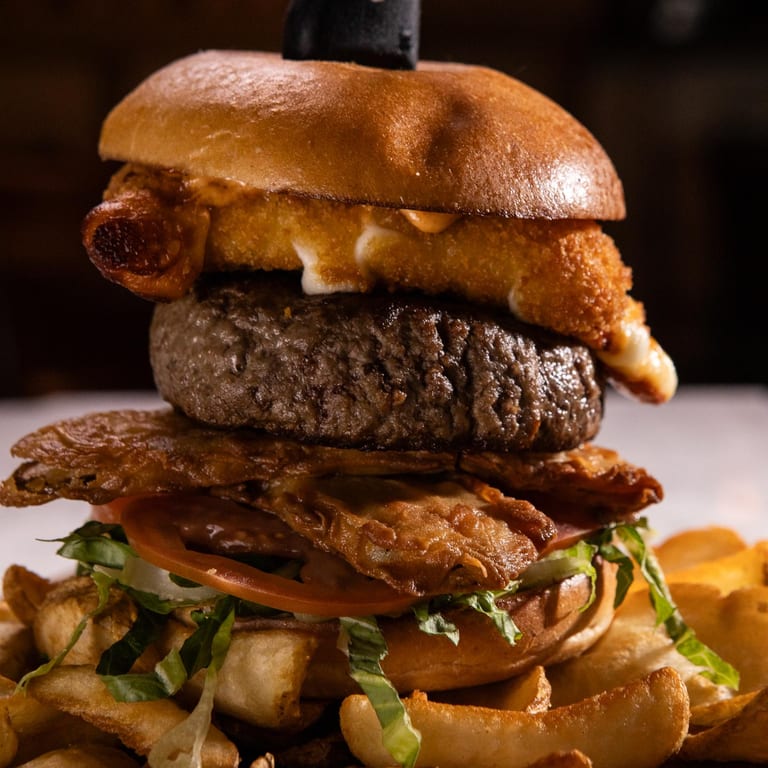 Delicious Pickle Burger Experience