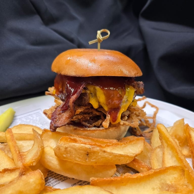 Indulge in Our BBQ Burger