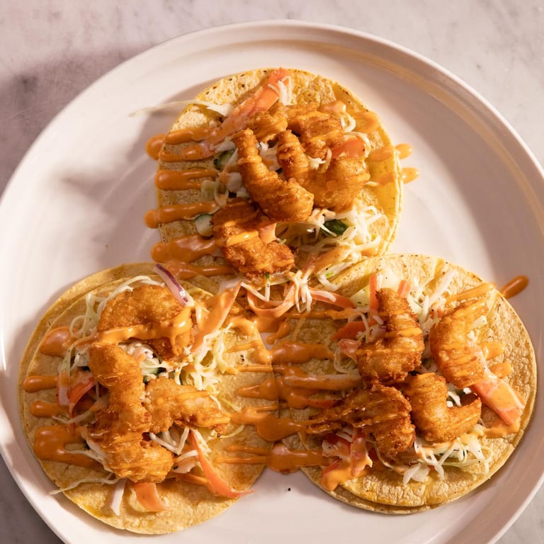 Delicious Shrimp Tacos Await